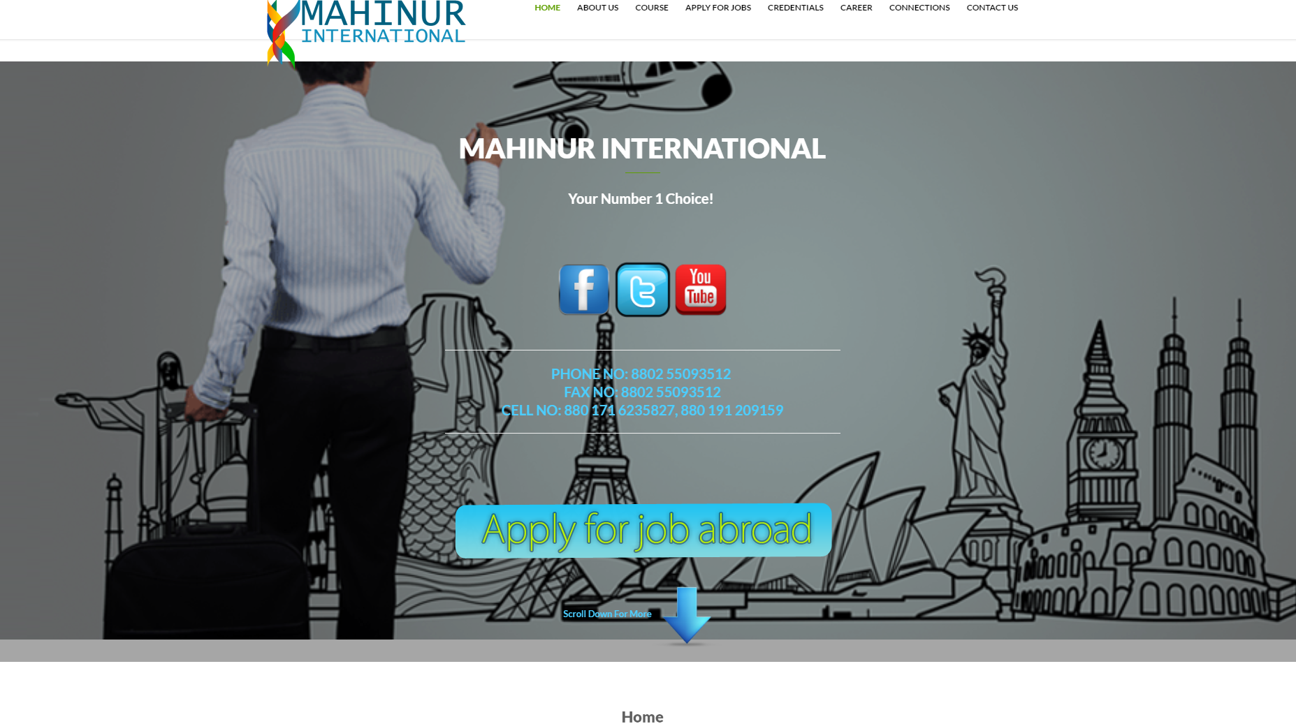 www.mahinurinternational.com | website for Travel Agency